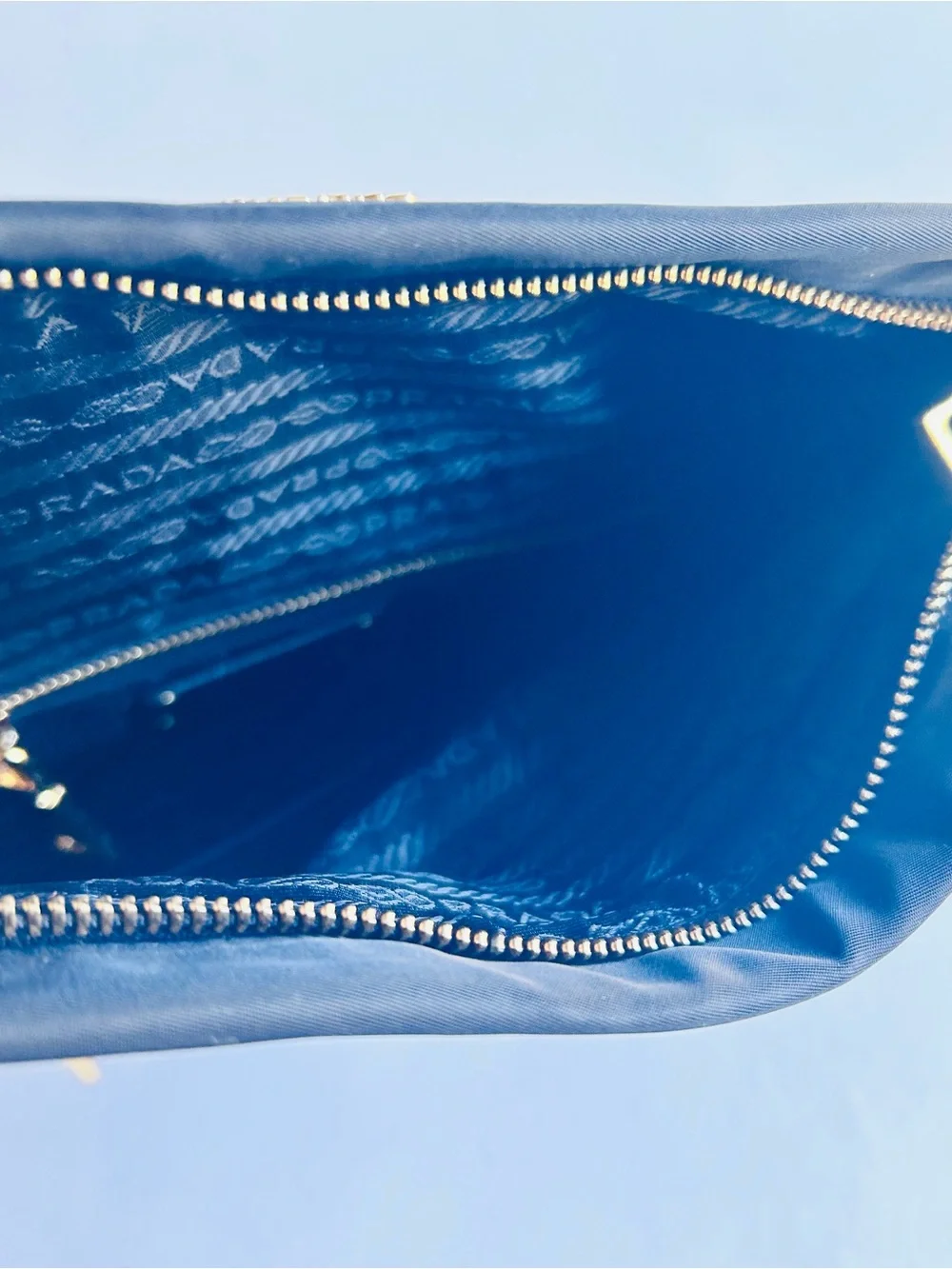 Prada Black Nylon Fold-Over Clutch - Picture 11 of 13